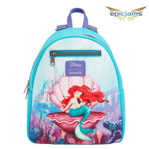 Loungefly Disney The Little Mermaid Ariel in Shell Mini Backpack Bag